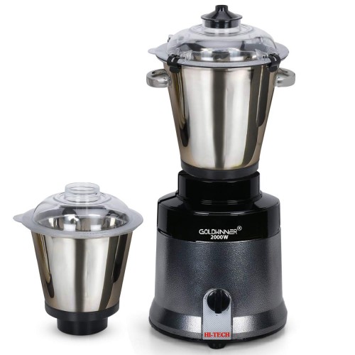 Goldwinner Commercial Mixer Grinder 5 Ltrs, 2000 W, Heavy duty, Aluminium body, with 2 Stainless Steel Jars
