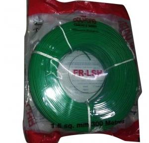 Polycab Single Core Copper Flexible Wire FRLS 1.5 sqmm Green 300 mtr Roll