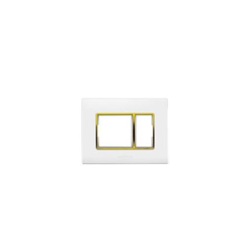 Anchor Penta 1 Module GINA PLATES 65801-G White-Gold Chrome