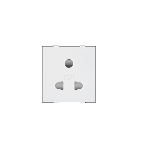 Anchor Roma Classic 10A Uni D Socket With Safety Shutter, 21113