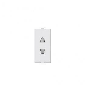 Anchor Roma Classic 6A URO 2 Pin Socket With Safety Shutter, 21667 (Pack of 20)