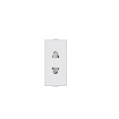 Anchor Roma Classic 6A URO 2 Pin Socket With Safety Shutter, 21667 (Pack of 20)