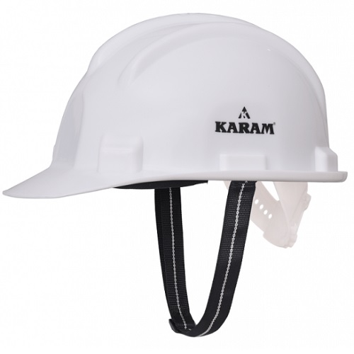 Karam PN501 White Safety Helmet With Logo