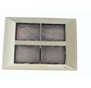 Honeywell Antiquity Metallic Front Plates W26334 Brushed Steel 4 Module