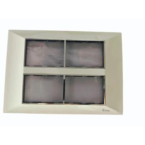 Honeywell Antiquity Metallic Front Plates W26334 Brushed Steel 4 Module