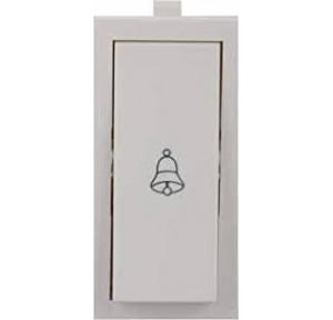 Anchor Roma Classic Flat Bell Push Switch 20924 10A 1 Module White