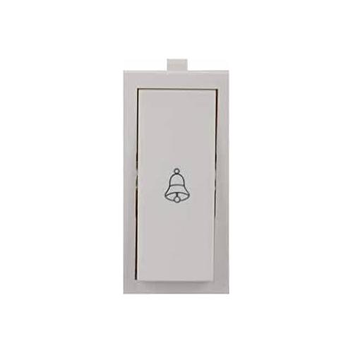 Anchor Roma Classic Flat Bell Push Switch 20924 10A 1 Module White
