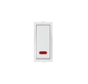 Anchor Roma Classic Flat Switch 1 Way With Neon 20922 10AX 1 Module White