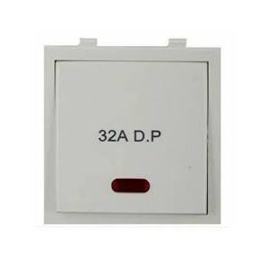 Anchor Roma Classic Flat Switch With Indicator 20961 32A DP 2 Module White