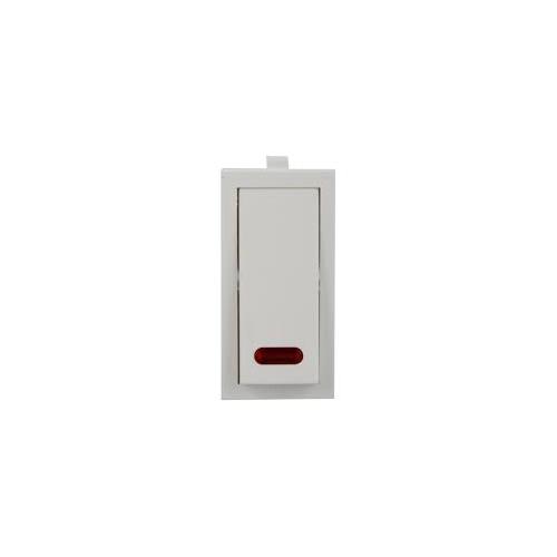Anchor Roma Classic Flat Switch 1 Way With Indicator 20932S 20A 1 Module Silver