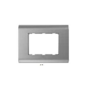 Anchor Roma Classic Lira Plate 35300SL 3 Module Silver