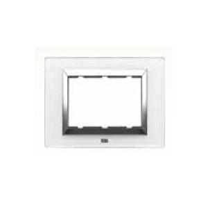 Anchor Roma Classic Vetro Glass Plate 30227GPW 2 Module White