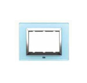 Anchor Roma Classic Vetro Glass Plate 30216GAB 1 Module (Aqua Blue)