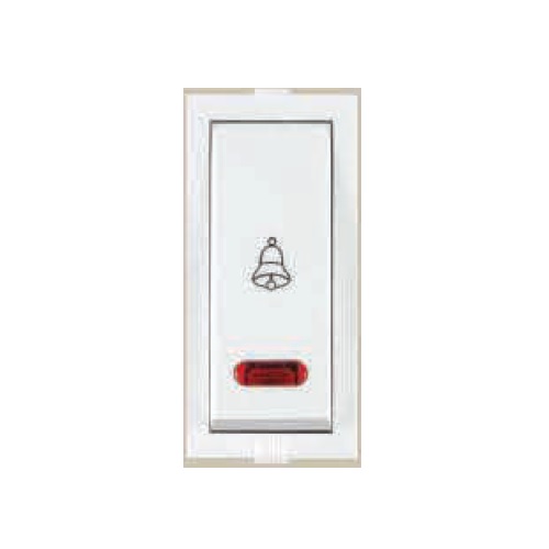 Anchor Roma Classic 10A Bell Push Switch With Neon, 21055