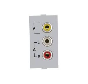 Anchor Roma Classic Audio Video Socket 20471S Silver