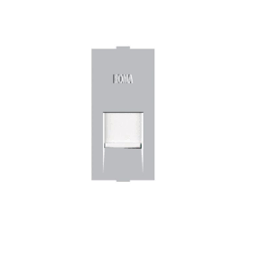 Anchor Roma Classic RJ11 Tel Jack Single With Shutter 20857S Silver