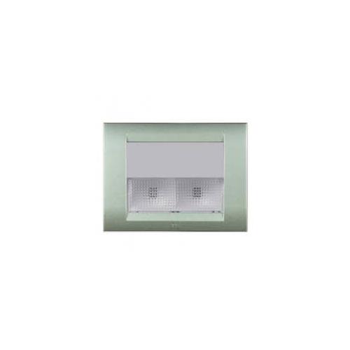 Anchor Roma Classic Emergency LED Light 22616S 3 Module 240V Silver