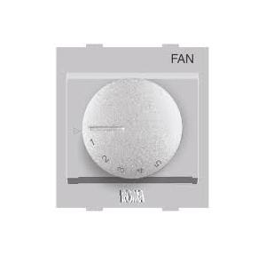 Anchor Roma Classic Fan Regulator (7 Step) 22037S 2 Module 100W Silver