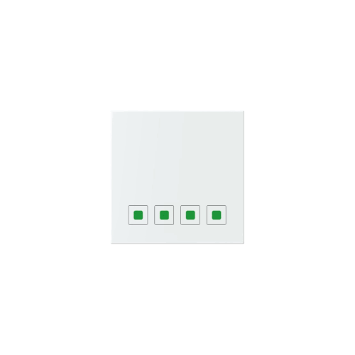 Anchor Roma Urban Modular Touch 1Way 4 Switches 71004 240V White