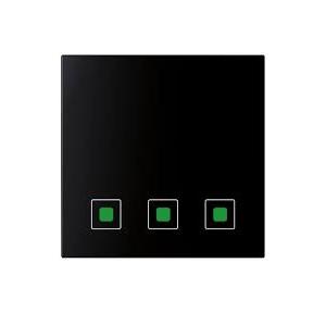 Anchor Roma Urban Modular Touch 1Way 3 Switches 71003B 400W, 240V Black