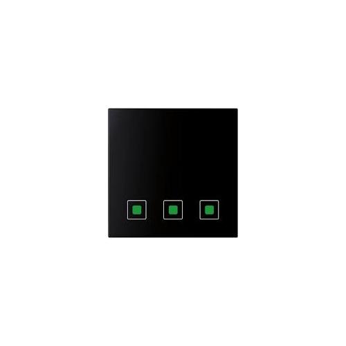 Anchor Roma Urban Modular Touch 1Way 3 Switches 71003B 400W, 240V Black