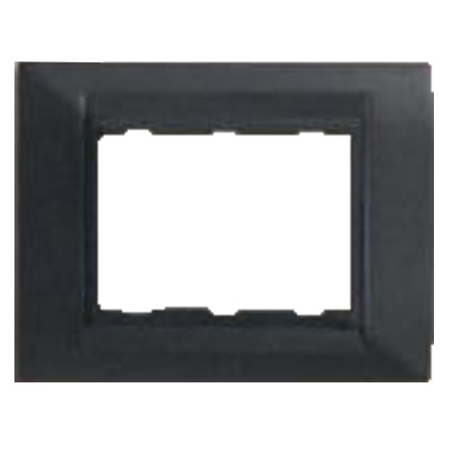 Anchor Roma Classic Tresa Solid Plate With Base Frame 18 M, 30282MB (Matt Black)