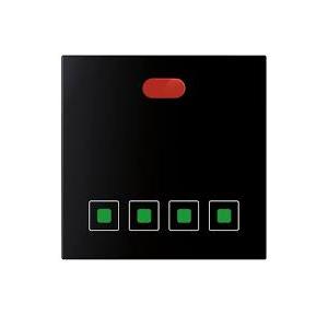 Anchor Roma Urban Modular Touch 1Way 4 Switches With Remote 71004B-RC 400W, 240V Black