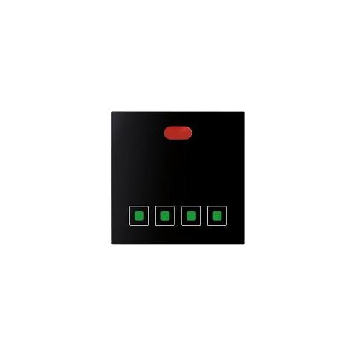 Anchor Roma Urban Modular Touch 1Way 4 Switches With Remote 71004B-RC 400W, 240V Black