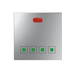 Anchor Roma Urban Modular Touch 1Way 4 Switches With Remote 71004S-RC 400W, 240V Silver