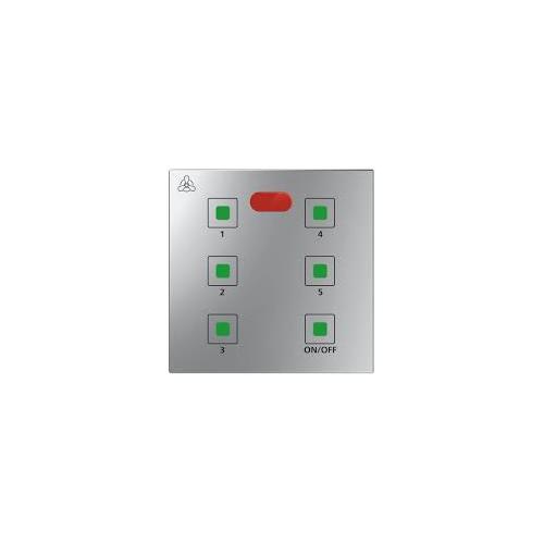 Anchor Roma Urban Modular Touch Switch With Remote Fan Regulator 71008S-RC 100W, 240V Silver