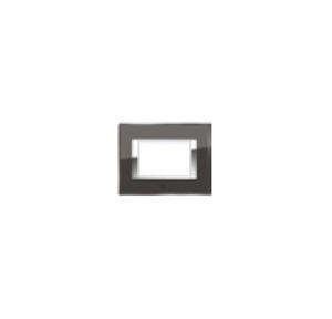 Anchor Roma Urban Cover Plate With Base Frame 66908MSG 8 Module Horizontal Starline Grey
