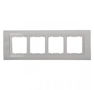 Anchor Roma Classic Tresa White Horizontal Solid Plate With Base Frame 8M White 30384WH