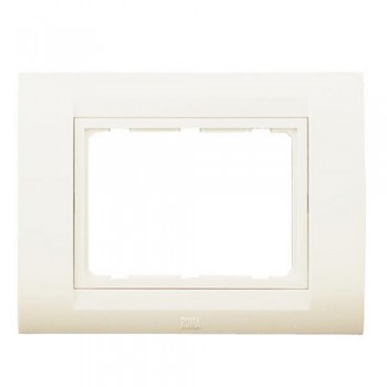 Anchor Roma Classic Tresa Plate With Base Frame 1M 30216WH White