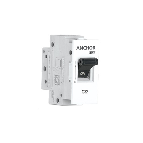 Anchor Roma Classic UNO AC Mini Modular C Curve 1P MCB 32 A, 98074
