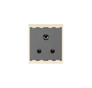 Anchor Roma Urban 3Pin Round Socket With Safety Shutter 66402GB 6A 2 Module ISI Graphite Black