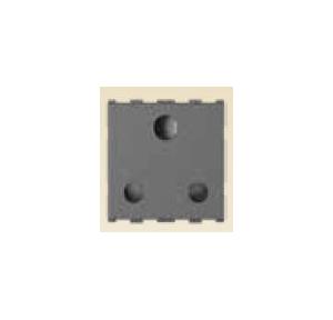 Anchor Roma Urban 3Pin Round Socket With Safety Shutter 66404GB 16A 2 Module ISI Graphite Black