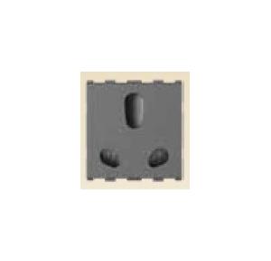 Anchor Roma Urban Twin Socket With Safety Shutter 66455GB 6A/16A 2 Module ISI Graphite Black