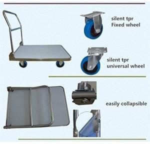 Bigapple Heavy Weight King Folding Trolley Stainless Steel with Protective Film WH1-500-SSPF, 500KG