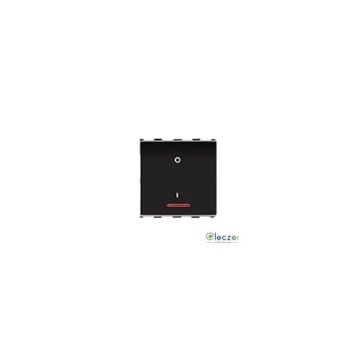 Anchor Roma Urban Power 1Way Switch With Indicator 66332B 32A DP 2 Module Black