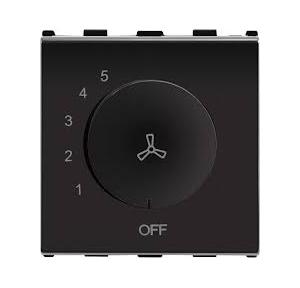 Anchor Roma Urban 7 Step Fan Regulator 66508B 100W 2 Module Black