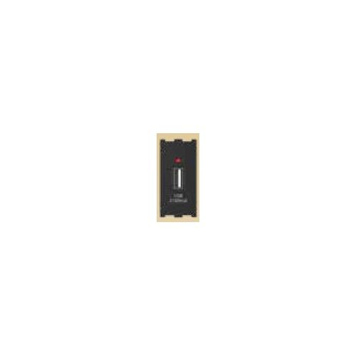 Anchor Roma Urban USB A Charger Single Port 66715B (2.1A 5V DC) 1 Module (CRS Certified) Black