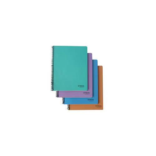 Trison Spiral A4 Coloured Writing Pad 160 Pages