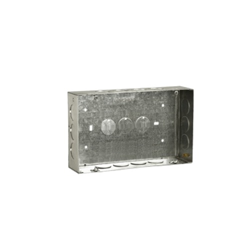 Anchor Roma Rectangular Rust Coated Concealed Galvanised Metal Box, 18 Gauge, 8 M, 35394