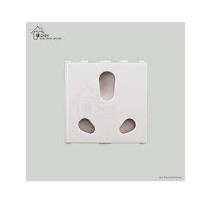 Anchor Roma Urban Twin Socket With Saftey Shutter 66406 6A/16A 3 Module ISI White