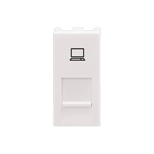 Anchor Roma Urban RJ45 Receptor With Shutter 66555 1 Module White