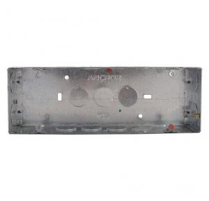 Anchor Roma Horizontal Rust Coated Concealed Galvanised Metal Box, 18 Gauge, 8 or 9 M, 35683