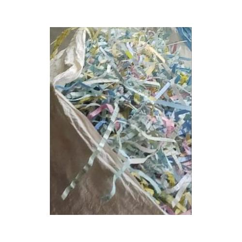 Shredded Paper Used Multicolour Assorted