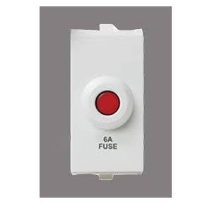 Anchor Roma Urban Overload Protection Manual Resettable Fuse 66606 6A 1 Module White