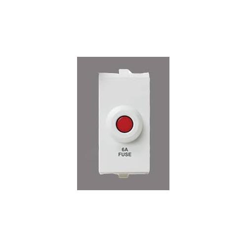 Anchor Roma Urban Overload Protection Manual Resettable Fuse 66606 6A 1 Module White