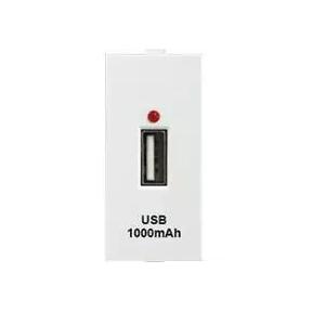 Anchor Roma Urban USB A Charger Single Port 66715 (2.1A 5V DC) 1 Module (CRS Certified) White